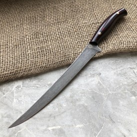 Kitchen knife made of cast bulat K002 (G10)