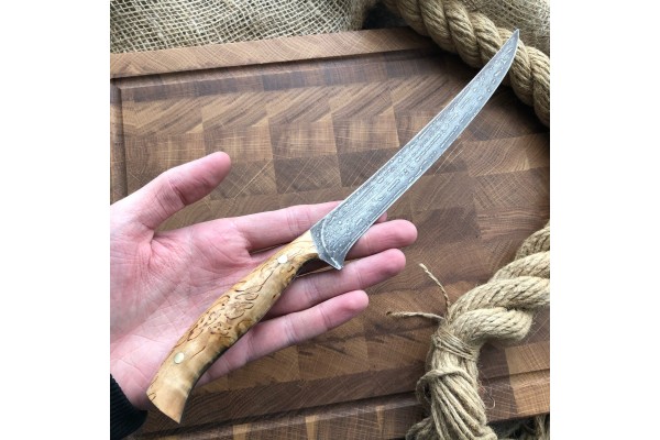 Булатный нож K002 Филейный Рыбный (ясень)
