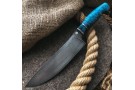 Damascus kitchen knife Chef (stabilized maple burl)