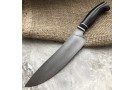 Damascus kitchen knife Chef (stabilized hornbeam)