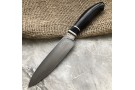 Булатный кухонный нож Сантоку Малый (стабилизированный граб)