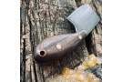 Damascus keychain knife Sperm Whale - walnut