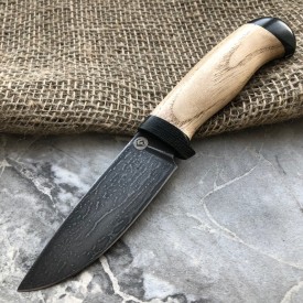 Carving knife made of cast bulat R001 (acacia)