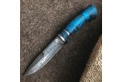 Carving knife made of cast bulat R003