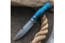 Carving knife made of cast bulat R003