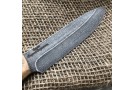 Carving knife made of cast bulat R004 (chestnut) 