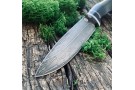 Carving knife made of cast bulat R005 