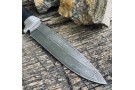 Carving knife made of cast bulat R005 (typeset leather) 