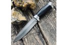 Carving knife made of cast bulat R005 (typeset leather) 