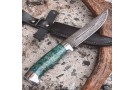 Carving knife made of cast bulat R006