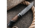 Carving knife made of cast bulat R006 (combi handle)