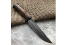 Carving knife made of cast bulat R006 (typeset leather) 