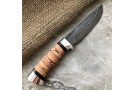 Carving knife made of cast bulat R007
