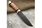 Carving knife made of cast bulat R007