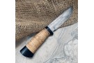 Carving knife made of cast bulat R007 (birch bark)