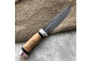 Carving knife made of cast bulat R008 