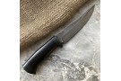 Carving knife made of cast bulat R008 (typeset leather)