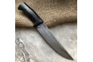 Carving knife made of cast bulat R008 (typeset leather)