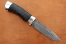 Carving knife made of cast bulat R003 (typeset leather)