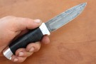 Carving knife made of cast bulat R003 (typeset leather)