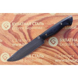 Carving knife made of cast bulat R009 (G10)