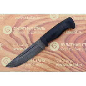 Carving knife made of cast bulat R010 (typeset leather)