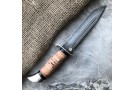 Travel knife made of cast bulat T002 (NR-40) 