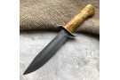 Travel knife made of cast bulat T002