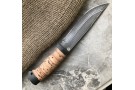 Travel knife made of cast bulat T004