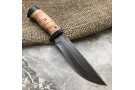 Travel knife made of cast bulat T004