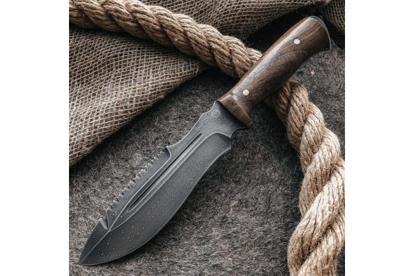 Hunting knife from cast bulat V001