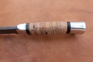 Hunting knife from cast bulat V006 (typeset bark)